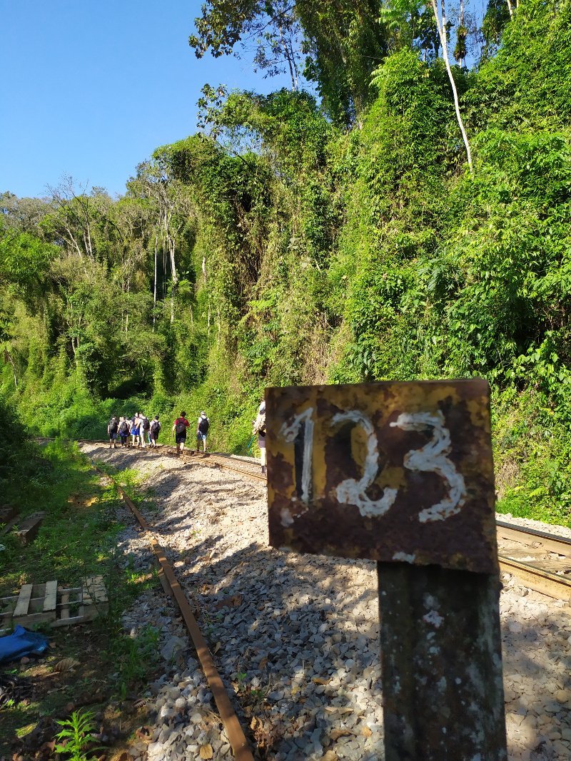 Caminho do trilho no Ferrotrekking São Bento do Sul - Corupá