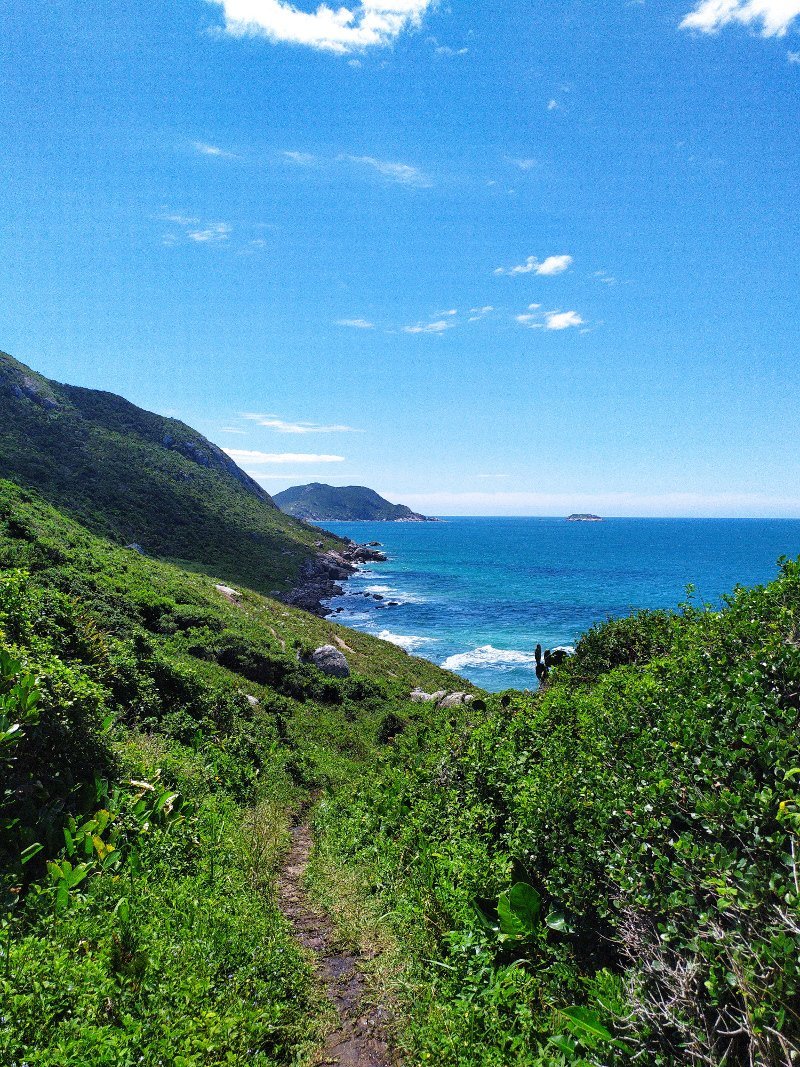 Vista Santinho na Trilha do Santinho para o Moçambique